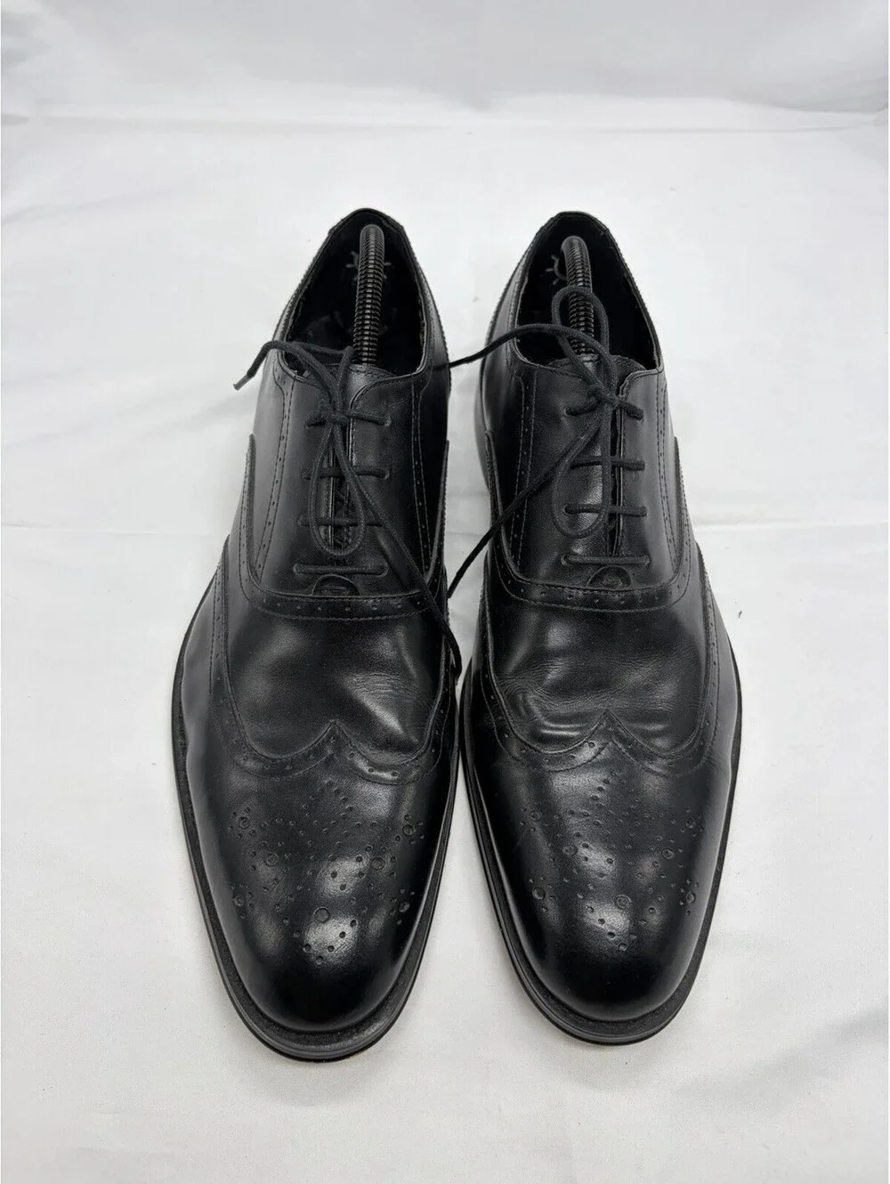 GORDON RUSH Black Leather Oxford Lace-Up Shoes Mens Size 11M —323200